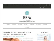 Tablet Screenshot of breagettingfit.com